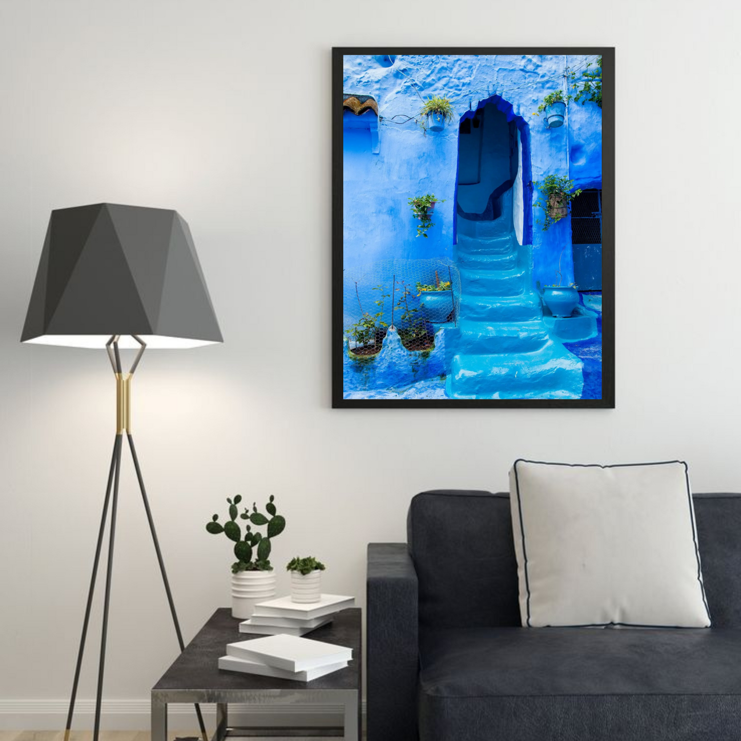 The Blue City Morocco Wall Art