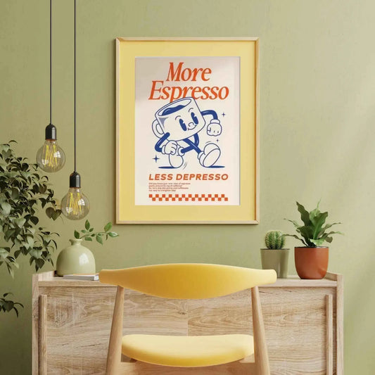 Retro Espresso Coffee Wall art