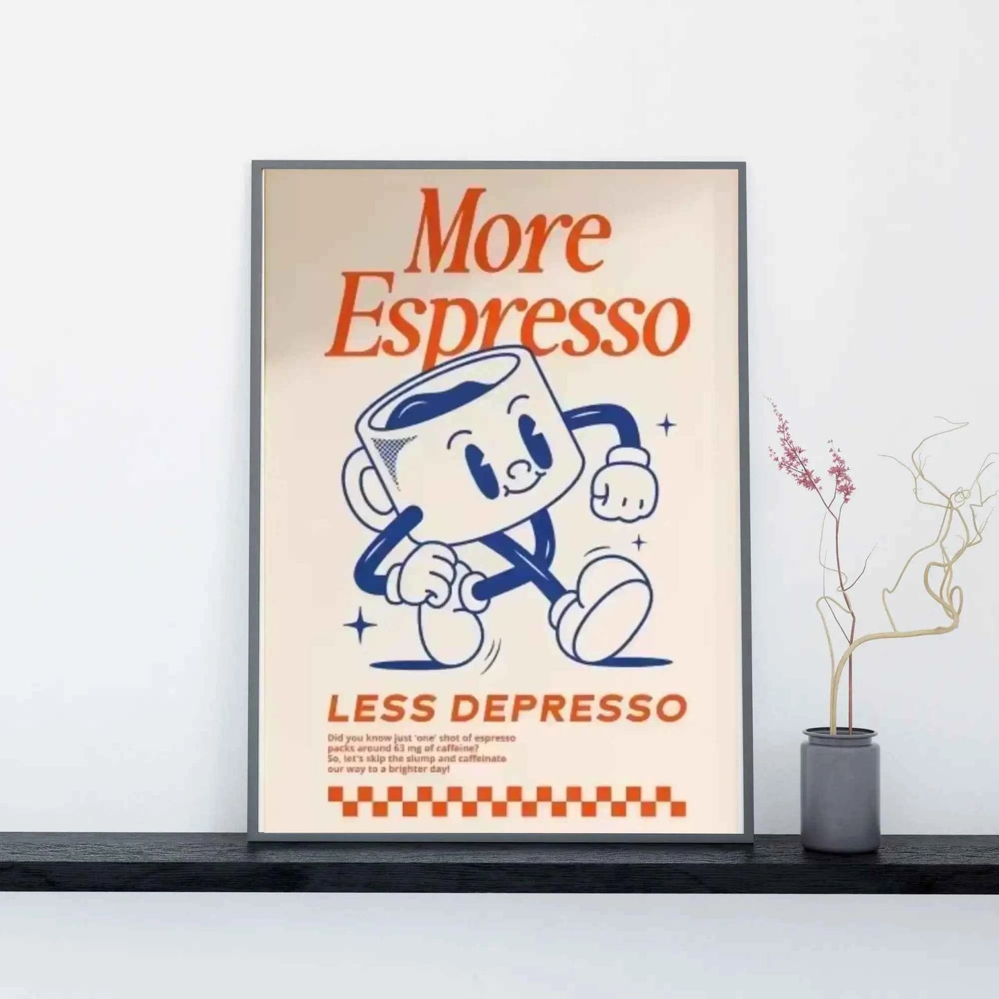 Retro Espresso Coffee Wall art