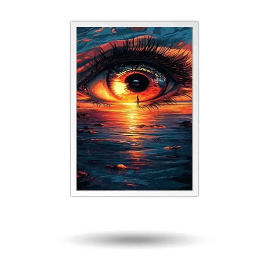 Surreal Eye and Sunset