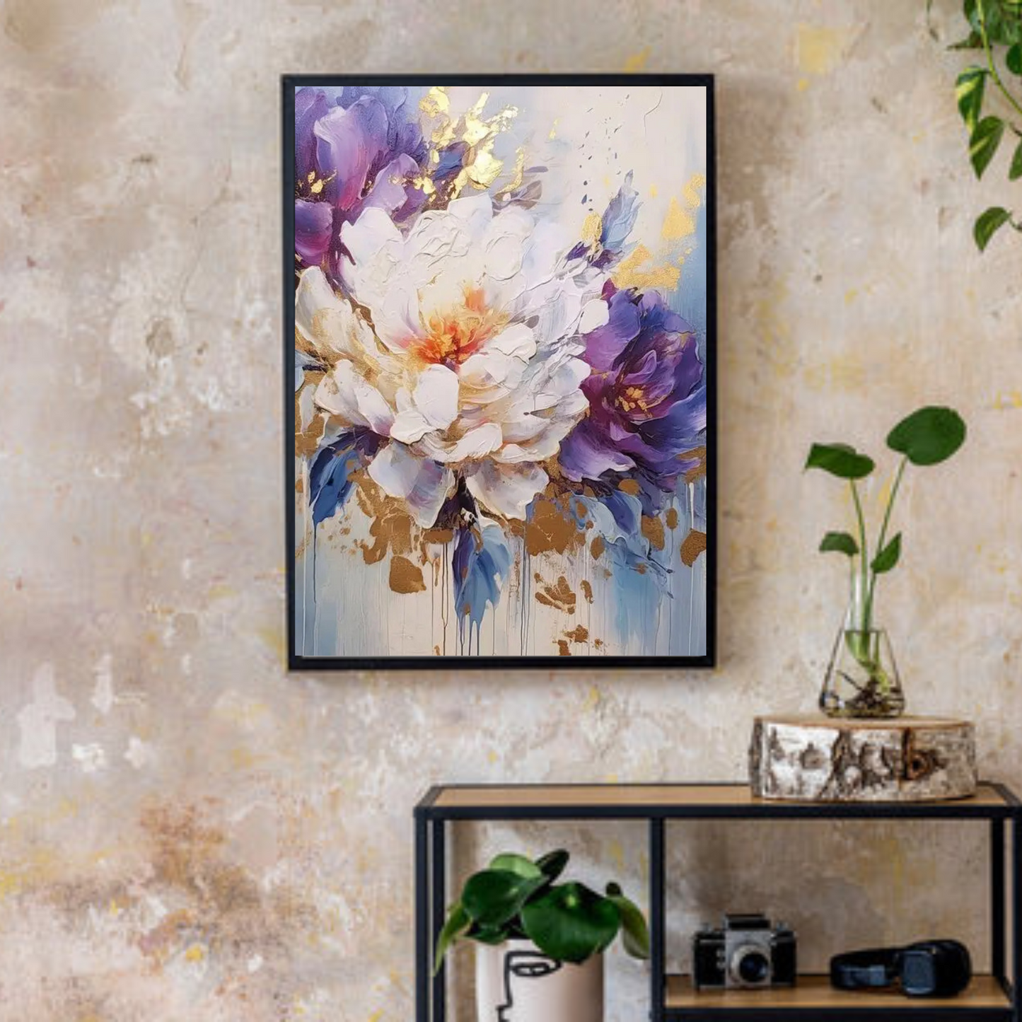 Flower Canvas Painting – Famous Flower Artwork for Wall Decor