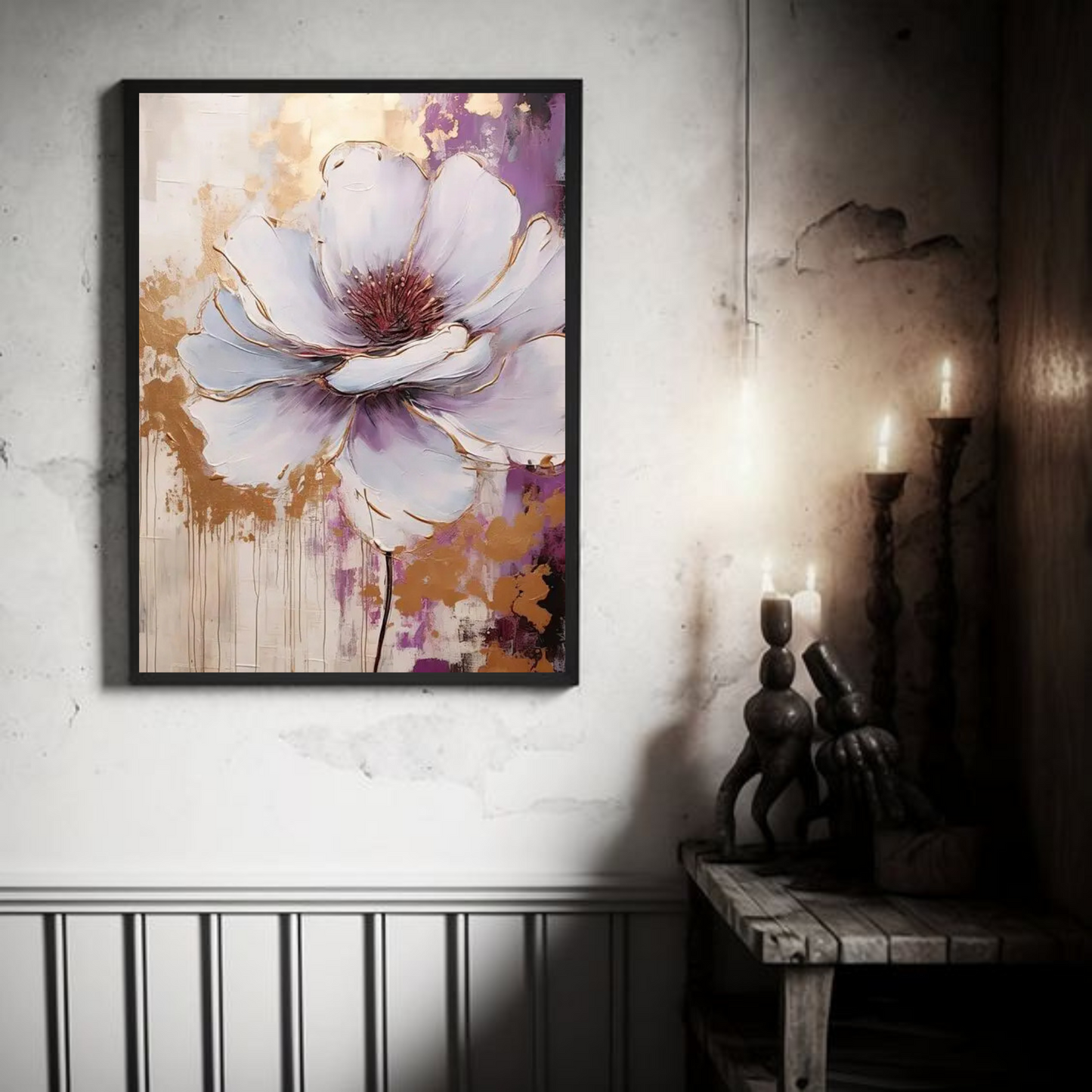 Flower Canvas Painting – Famous Flower Artwork for Wall Decor