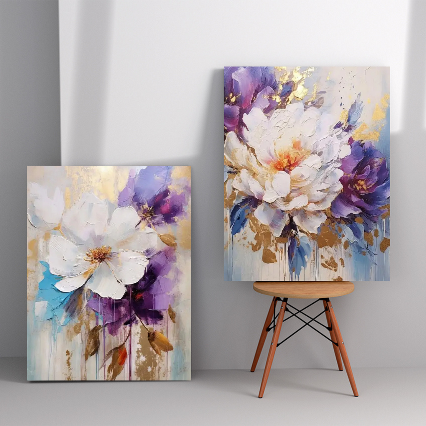 Flower Canvas Painting – Famous Flower Artwork for Wall Decor