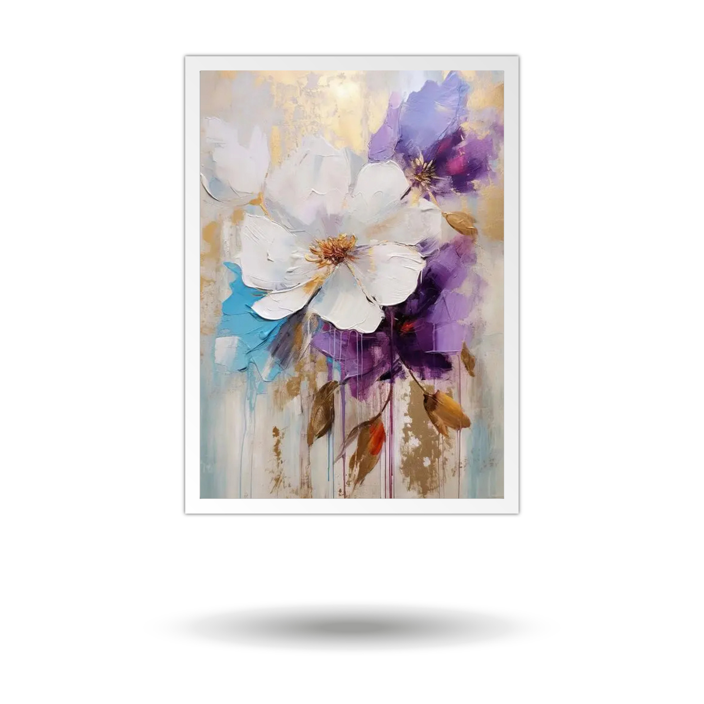 Flower Canvas Painting – Famous Flower Artwork for Wall Decor