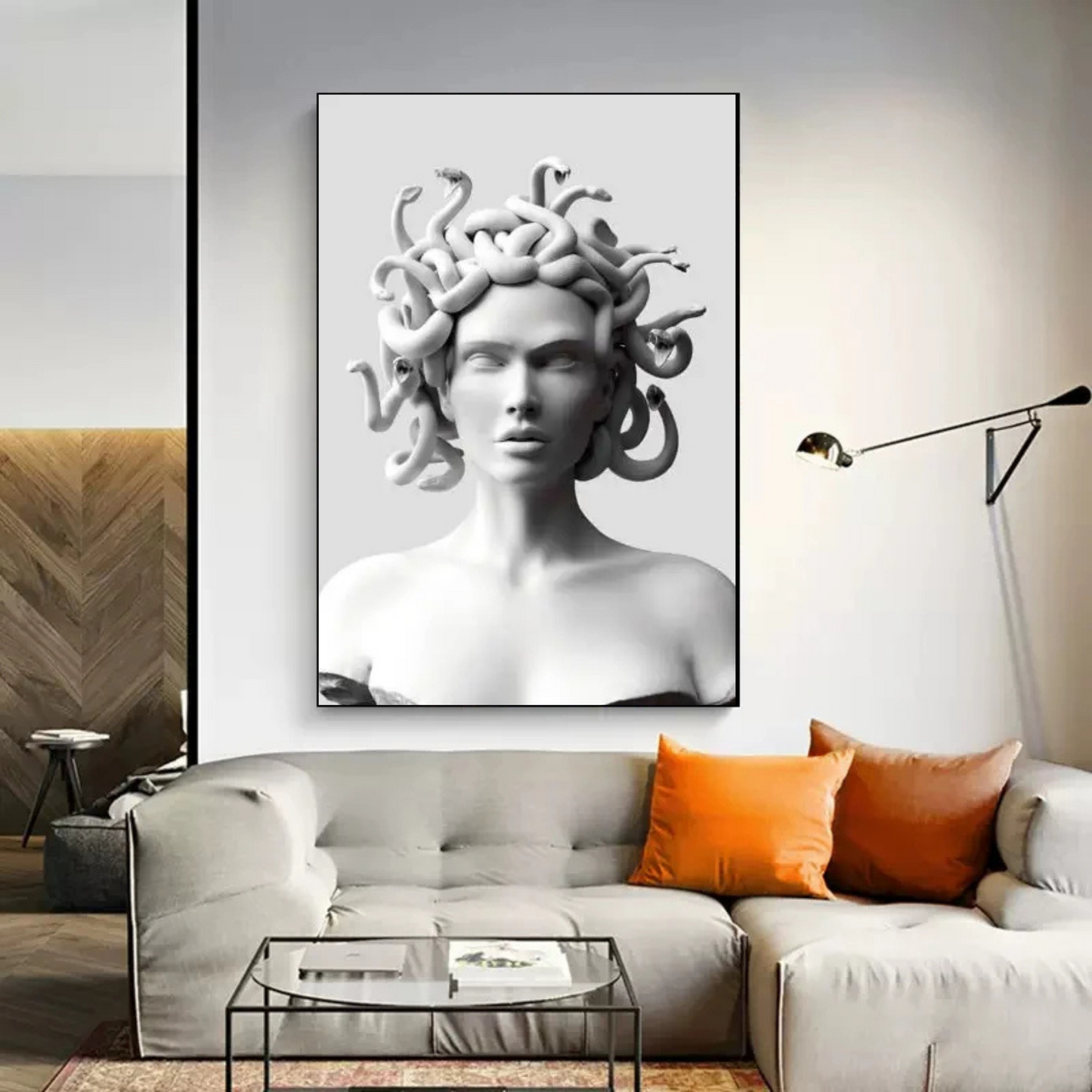 medusa art - greek wall art - greek mythology posters