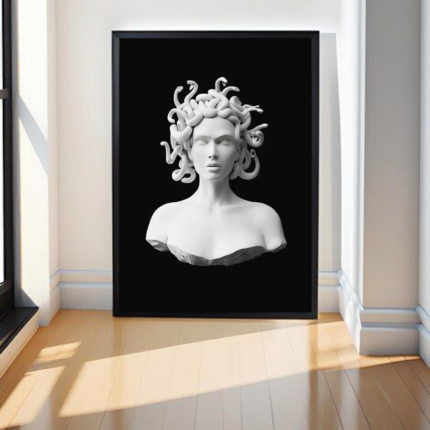 medusa art - greek wall art - greek mythology posters