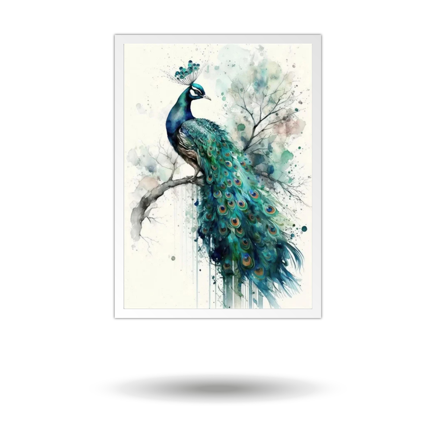 Peacock Artwork Painting for Luxury Home Decor - Mycanvart