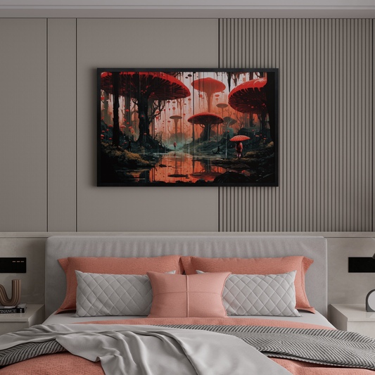 Colorful Mushroom Art