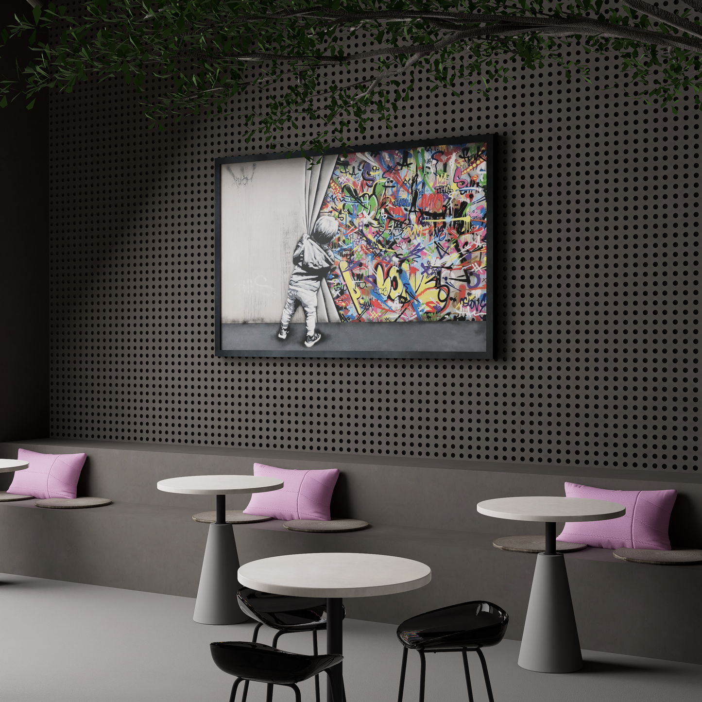 Banksy Graffiti Art Canvas