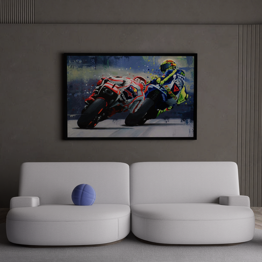 Marquez vs Rossi MotoGP Duel