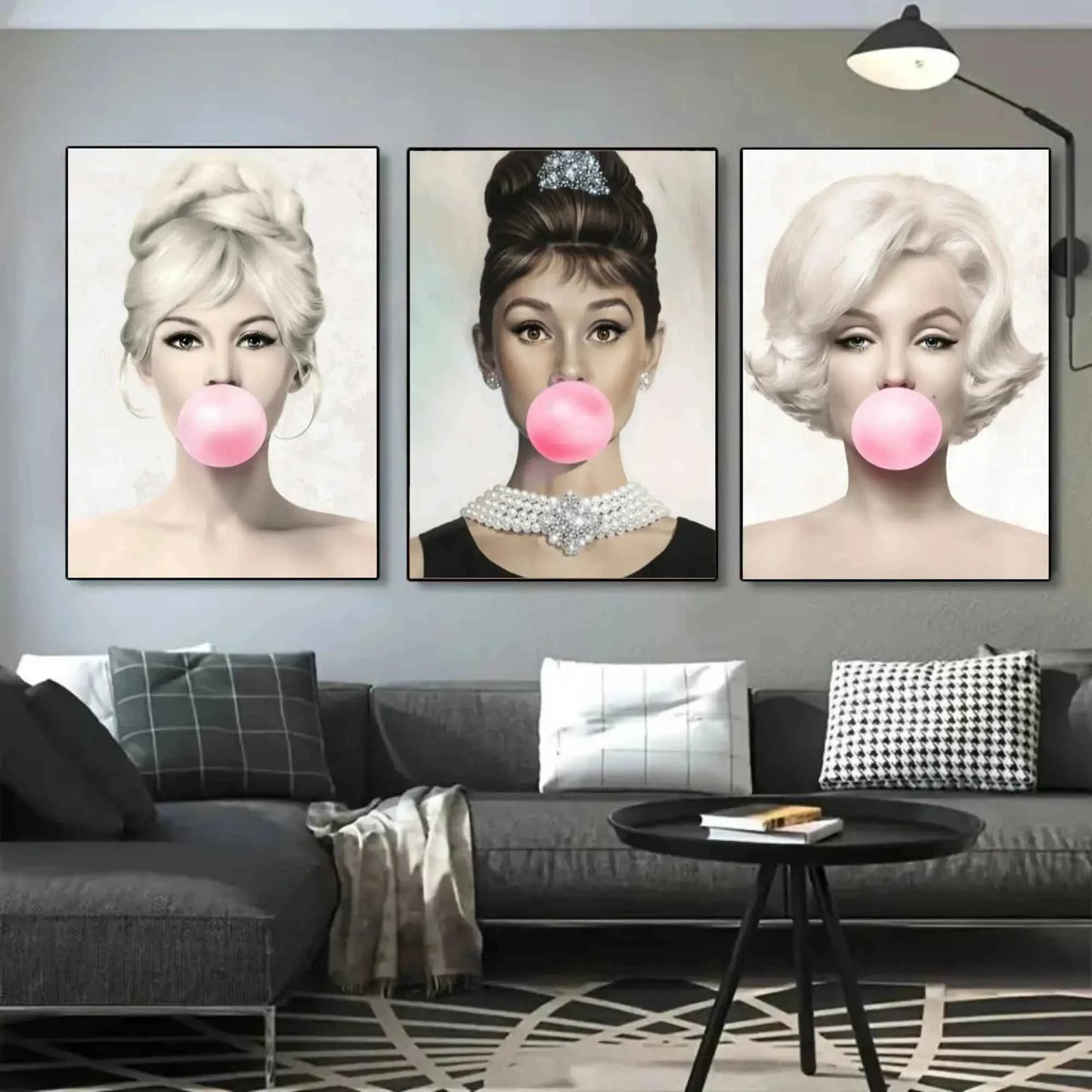 Set Of 3 Pop Art Stars