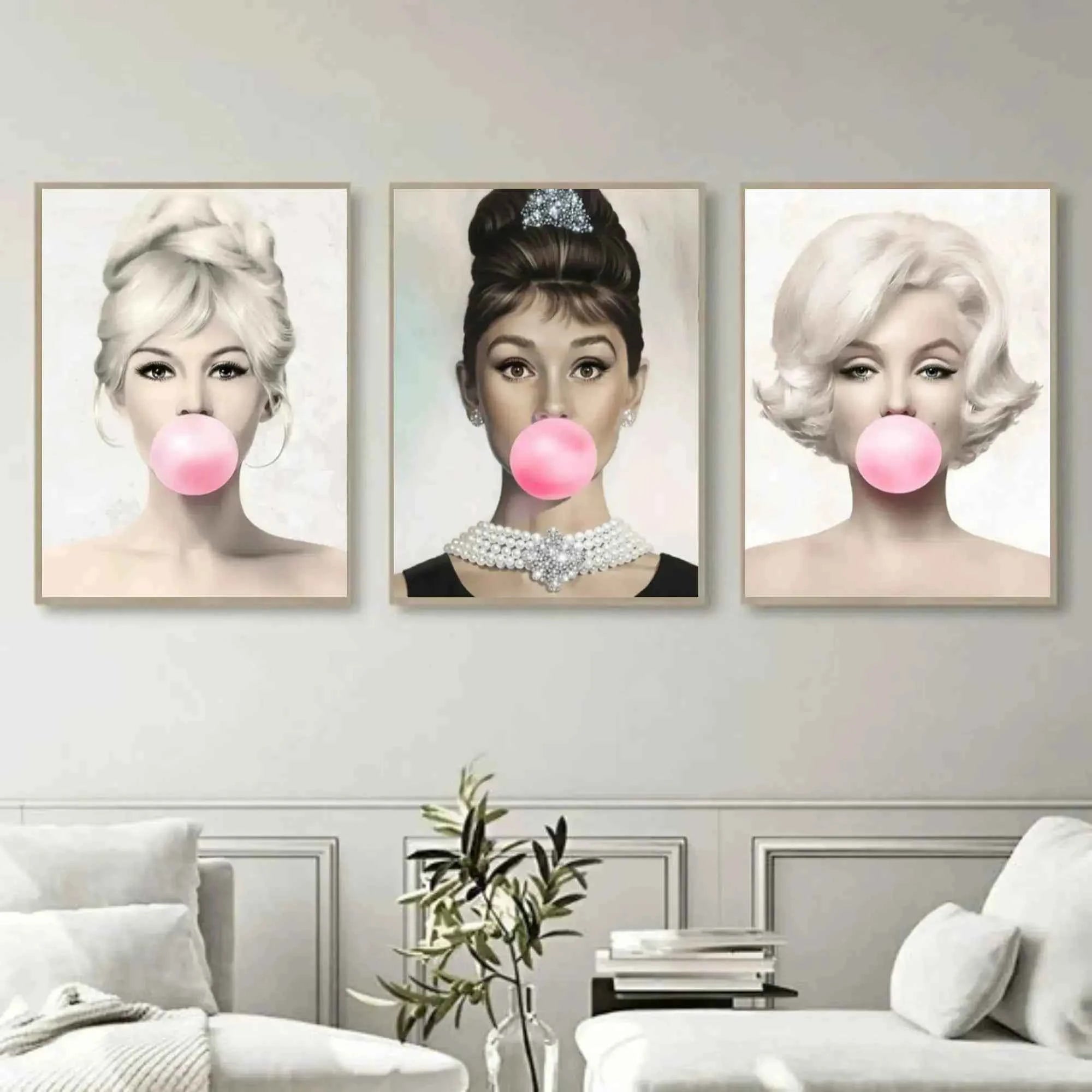 Set Of 3 Pop Art Stars