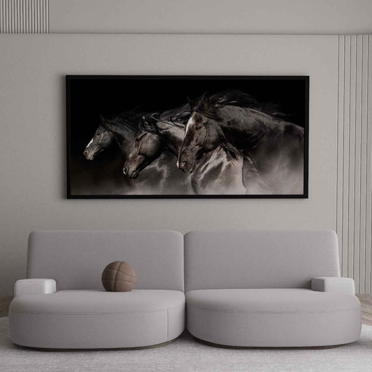 Large Abstract Horse Painting