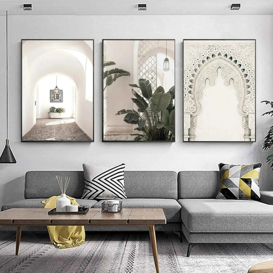 Set of 3 Traditional Moroccan Artwork