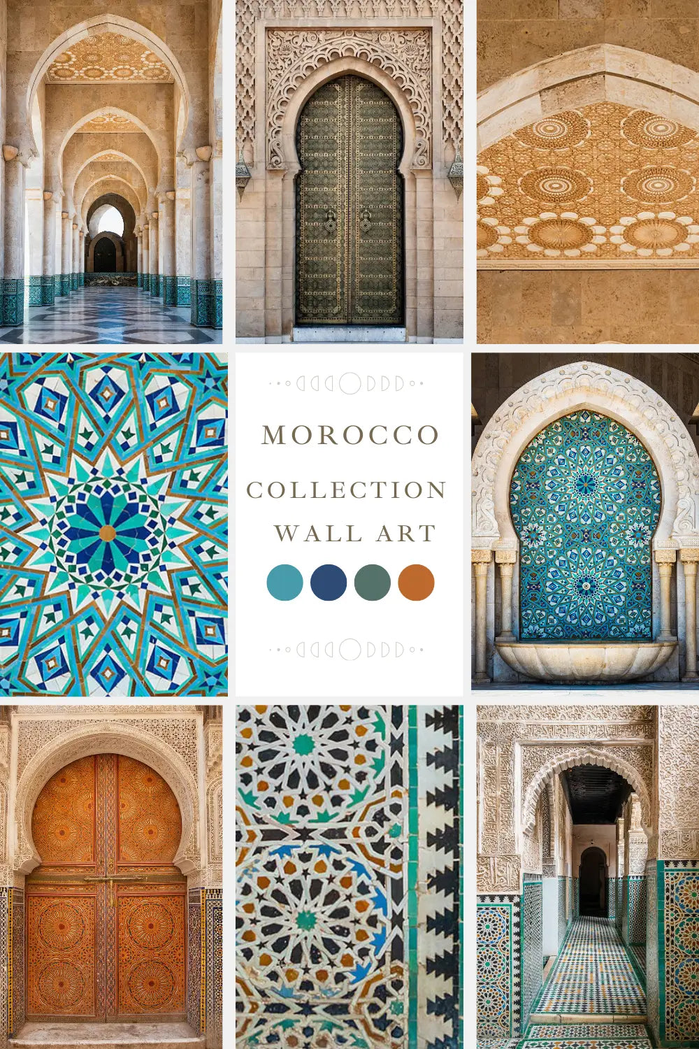 Discover the Beauty of Moroccan Wall Art Inspired by the Blue City of Morocco - Mycanvart
