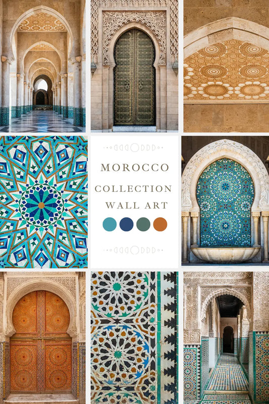 Discover the Beauty of Moroccan Wall Art Inspired by the Blue City of Morocco - Mycanvart
