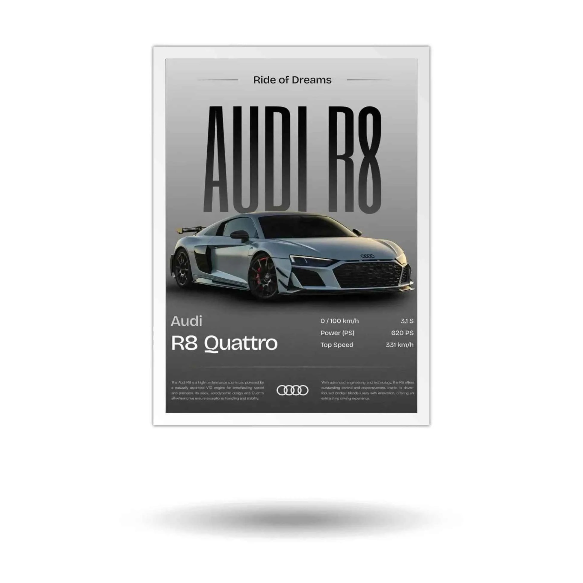 Luxury supercar wall art collection featuring Ferrari, Lamborghini, McLaren, Dodge, Audi, Supra, Pagani, and GTR posters — sleek modern canvas decor for car lovers.