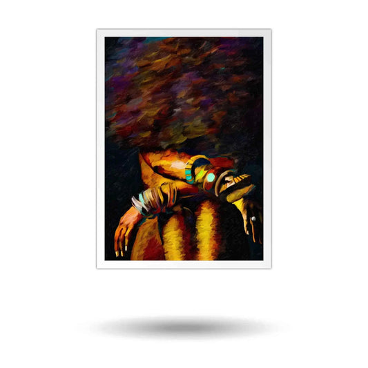 Black Woman Portrait  Art
