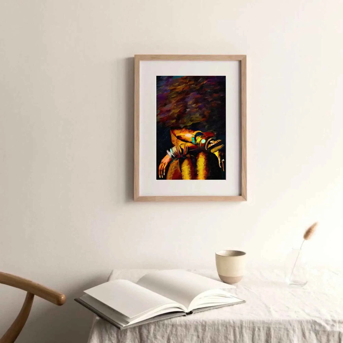 Black Woman Portrait  Art