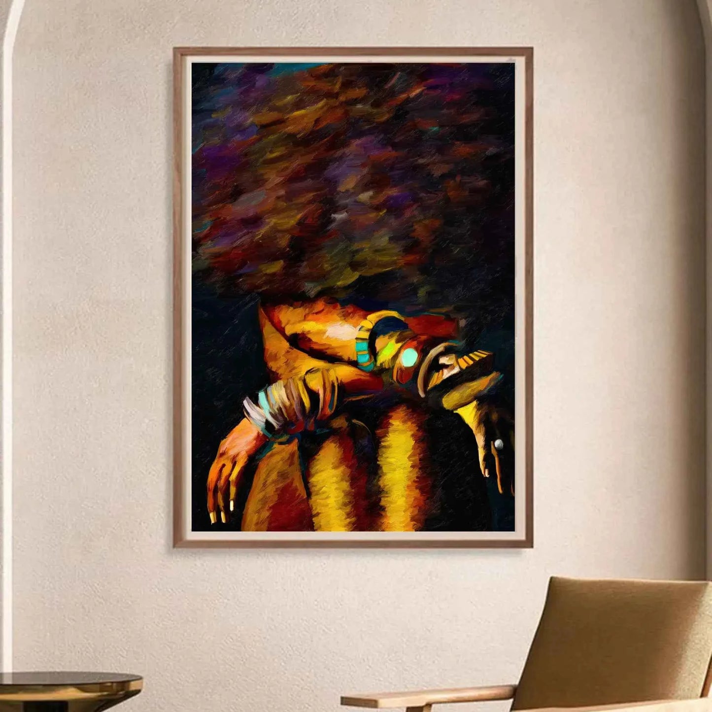 Black Woman Portrait  Art