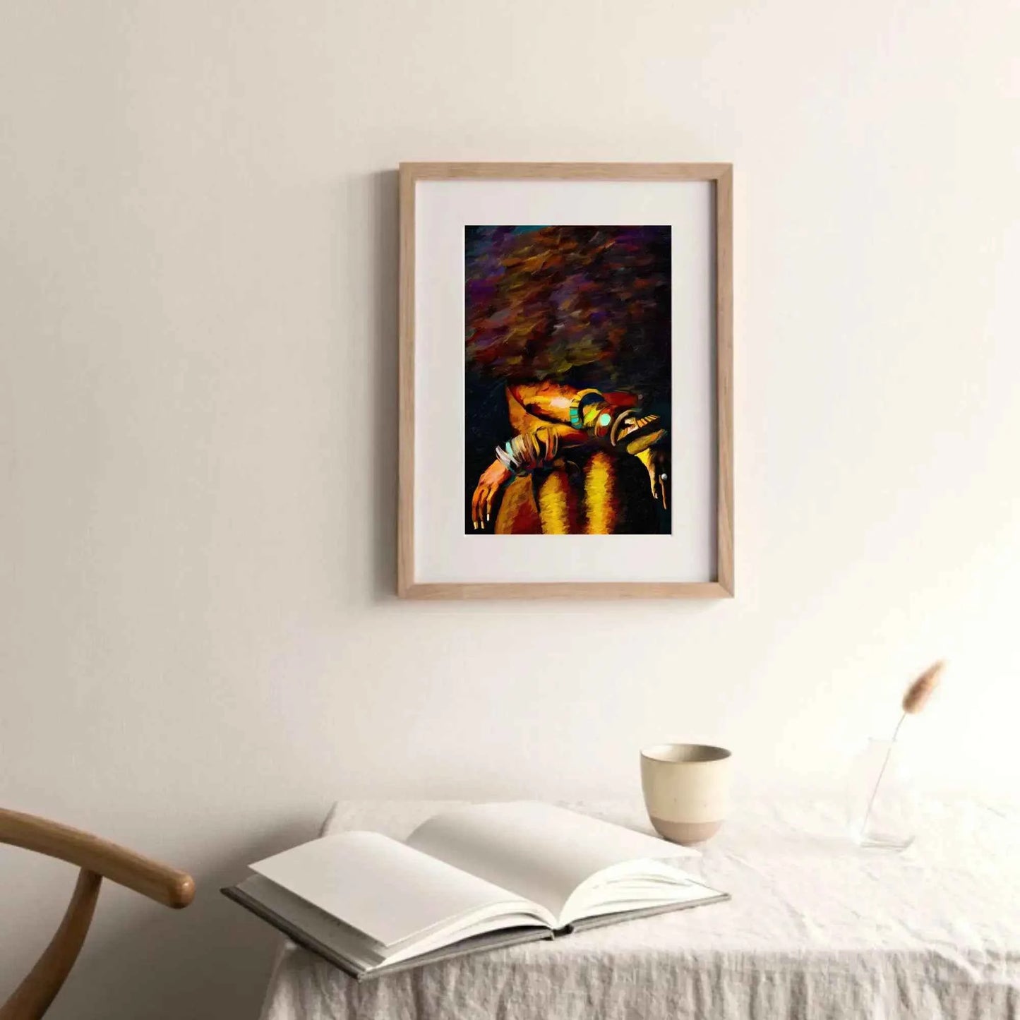 Black Woman Portrait  Art
