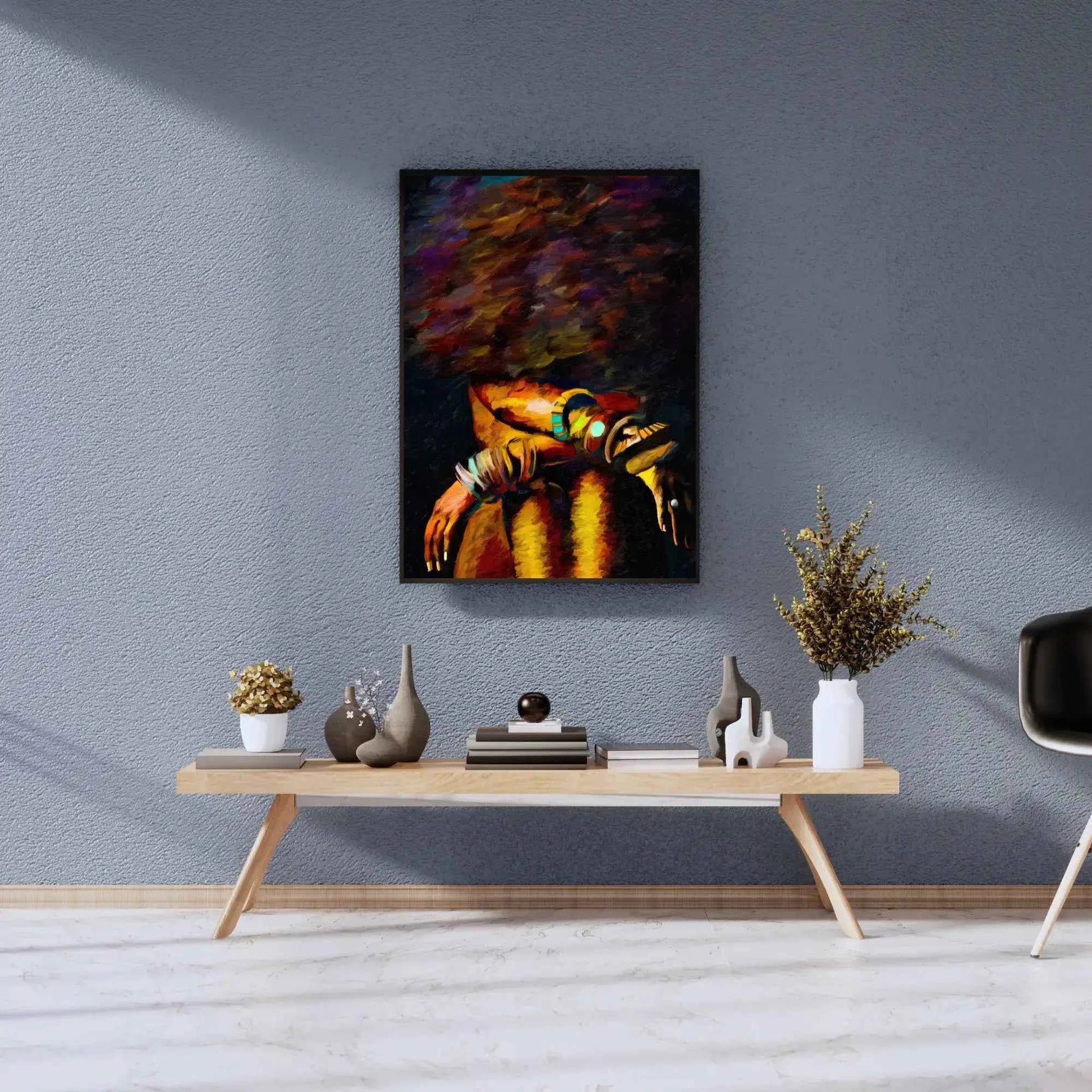 Black Woman Portrait  Art