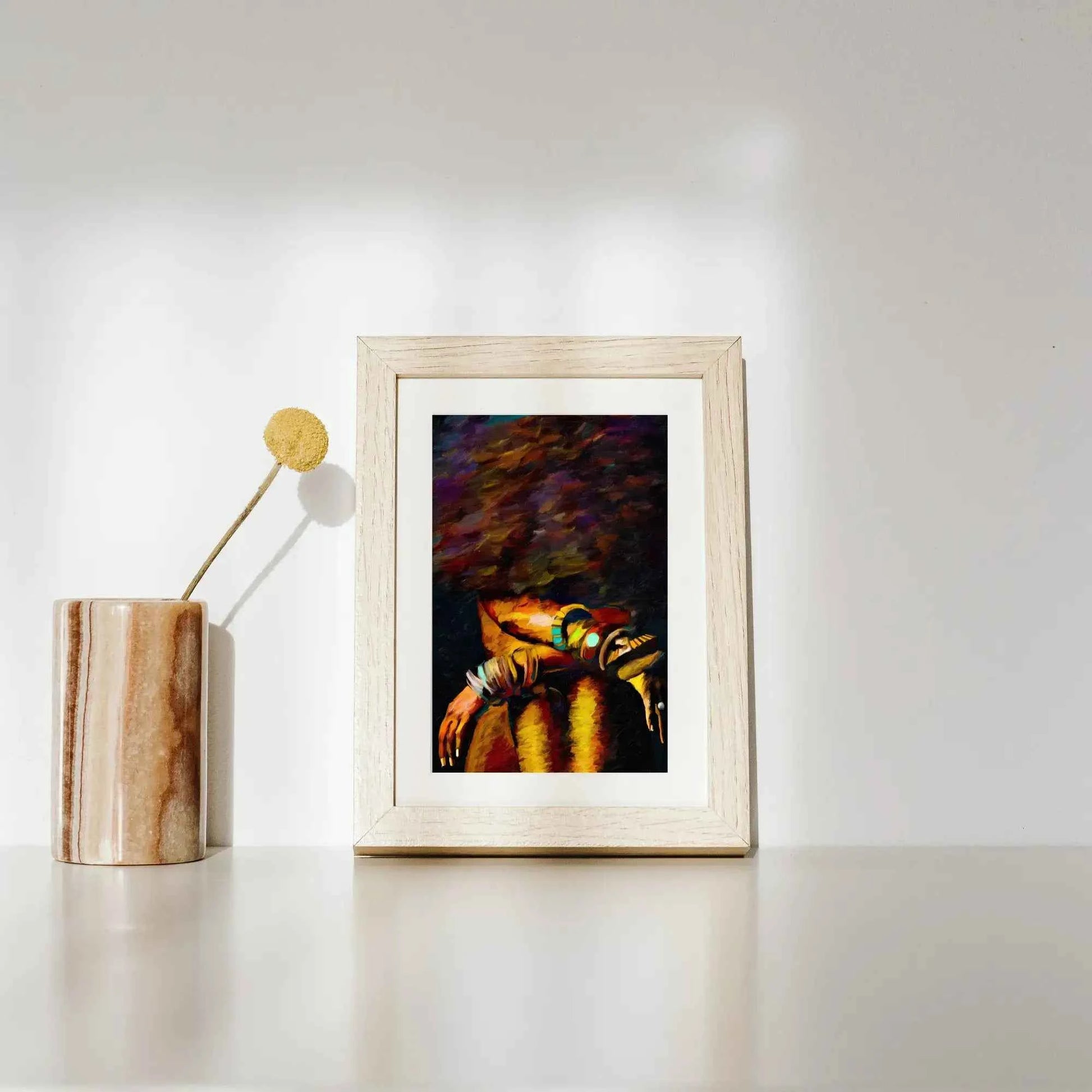 Black Woman Portrait  Art