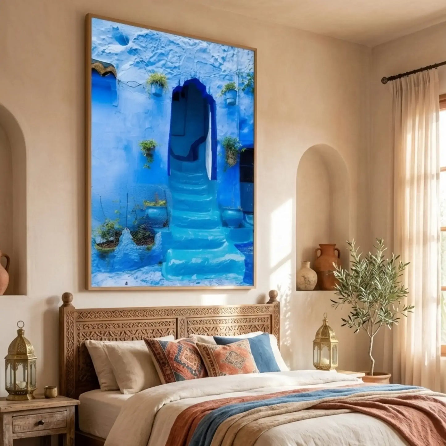 The Blue City Morocco Wall Art
