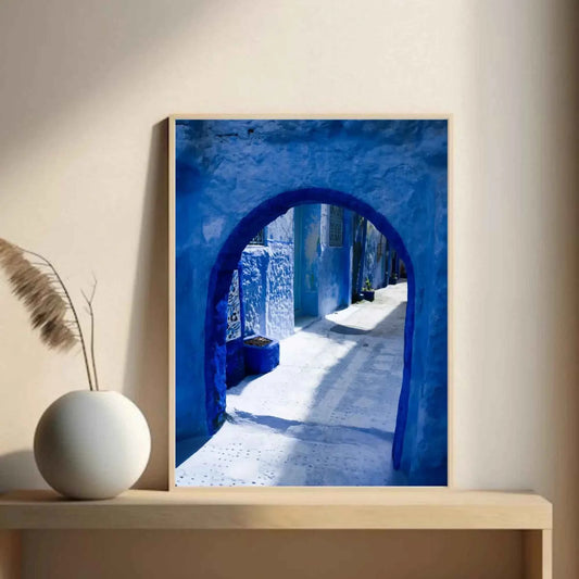 The Blue City Morocco Wall Art