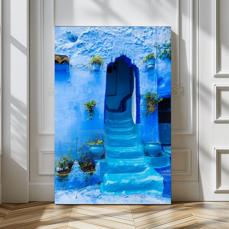 The Blue City Morocco Wall Art