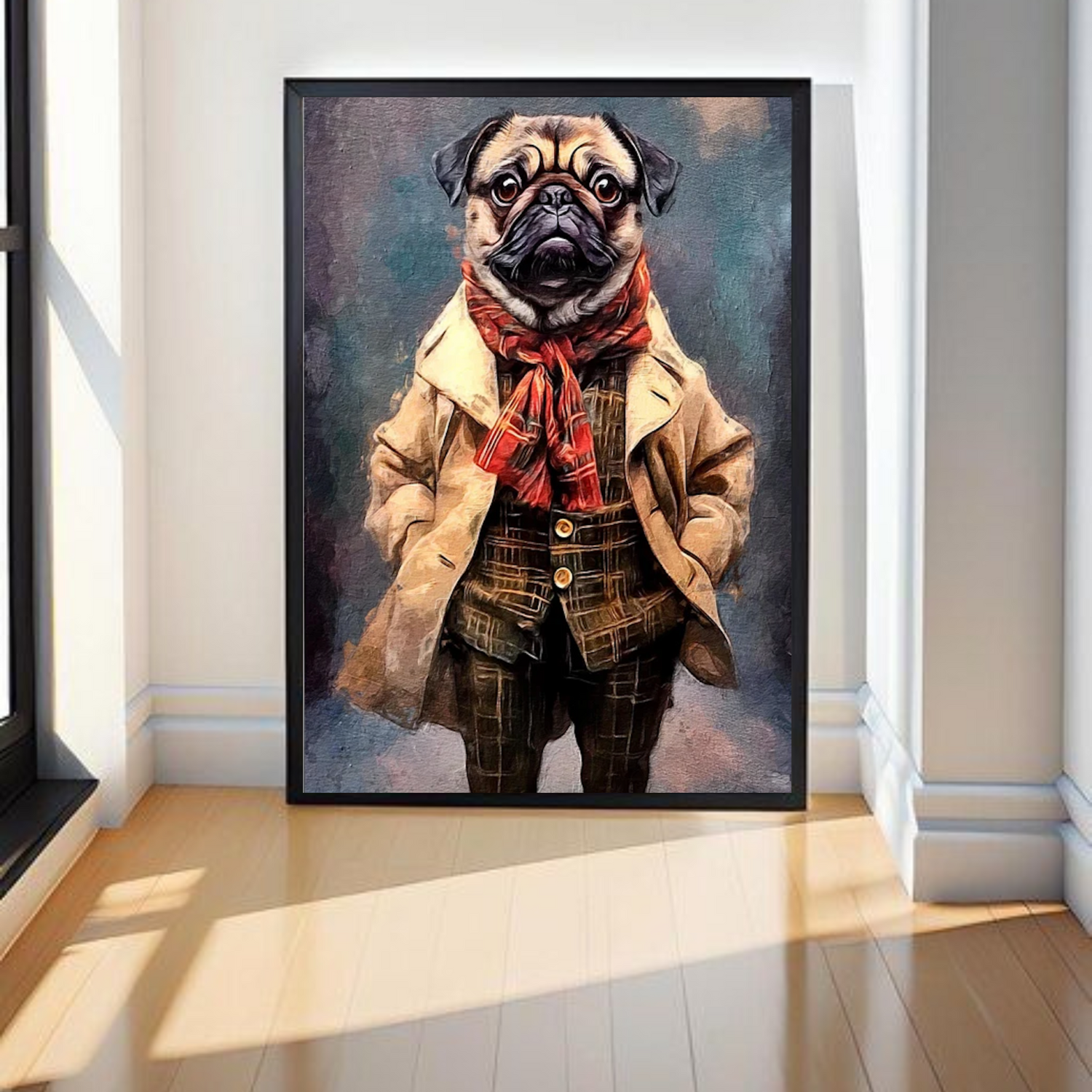 Personalized Pet Wall Art: Custom Star Wars Dog Portrait