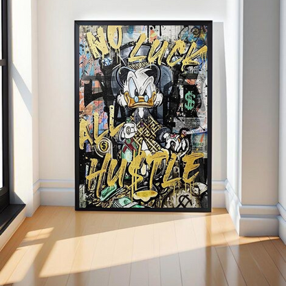 Graffiti Art Donald Duck Canvas, Street Art Paintings on Canvas