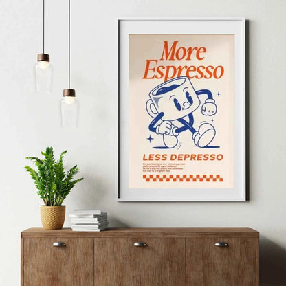 Retro Espresso Coffee Wall art
