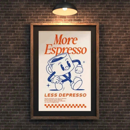 Retro Espresso Coffee Wall art