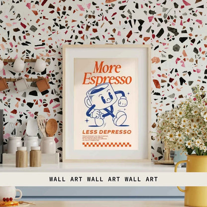 Retro Espresso Coffee Wall art
