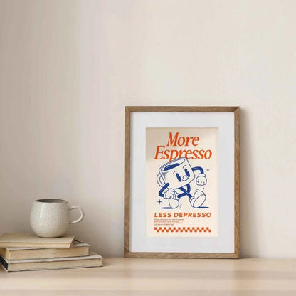 Retro Espresso Coffee Wall art