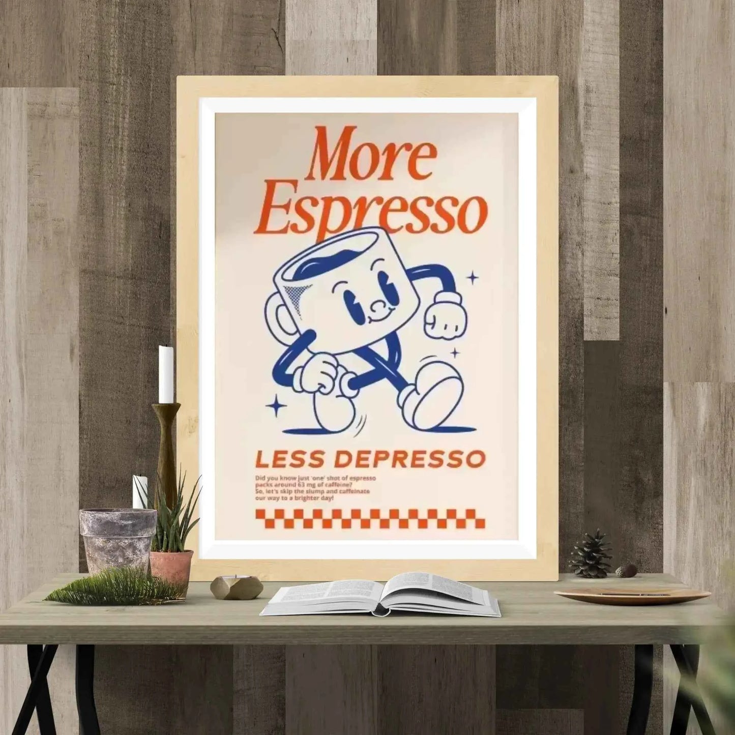 Retro Espresso Coffee Wall art