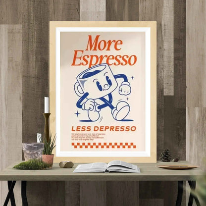 Retro Espresso Coffee Wall art