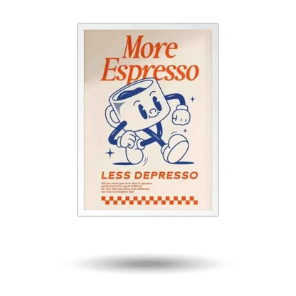 Retro Espresso Coffee Wall art