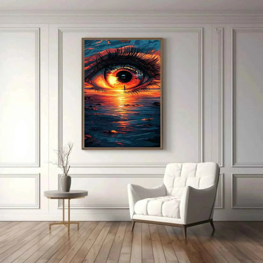 Surreal Eye and Sunset