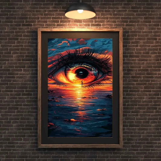 Surreal Eye and Sunset