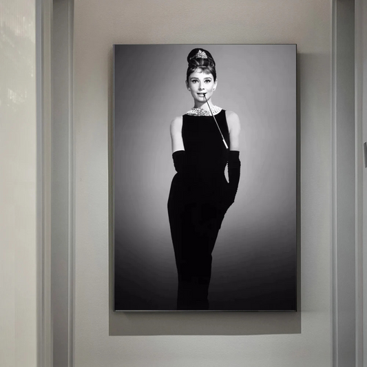Audrey Hepburn Smoking Wall Art