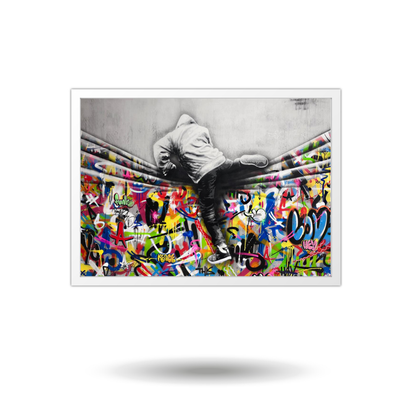 banksy art​ - Graffiti Wall Art - large wall art​ - graffiti on wall art