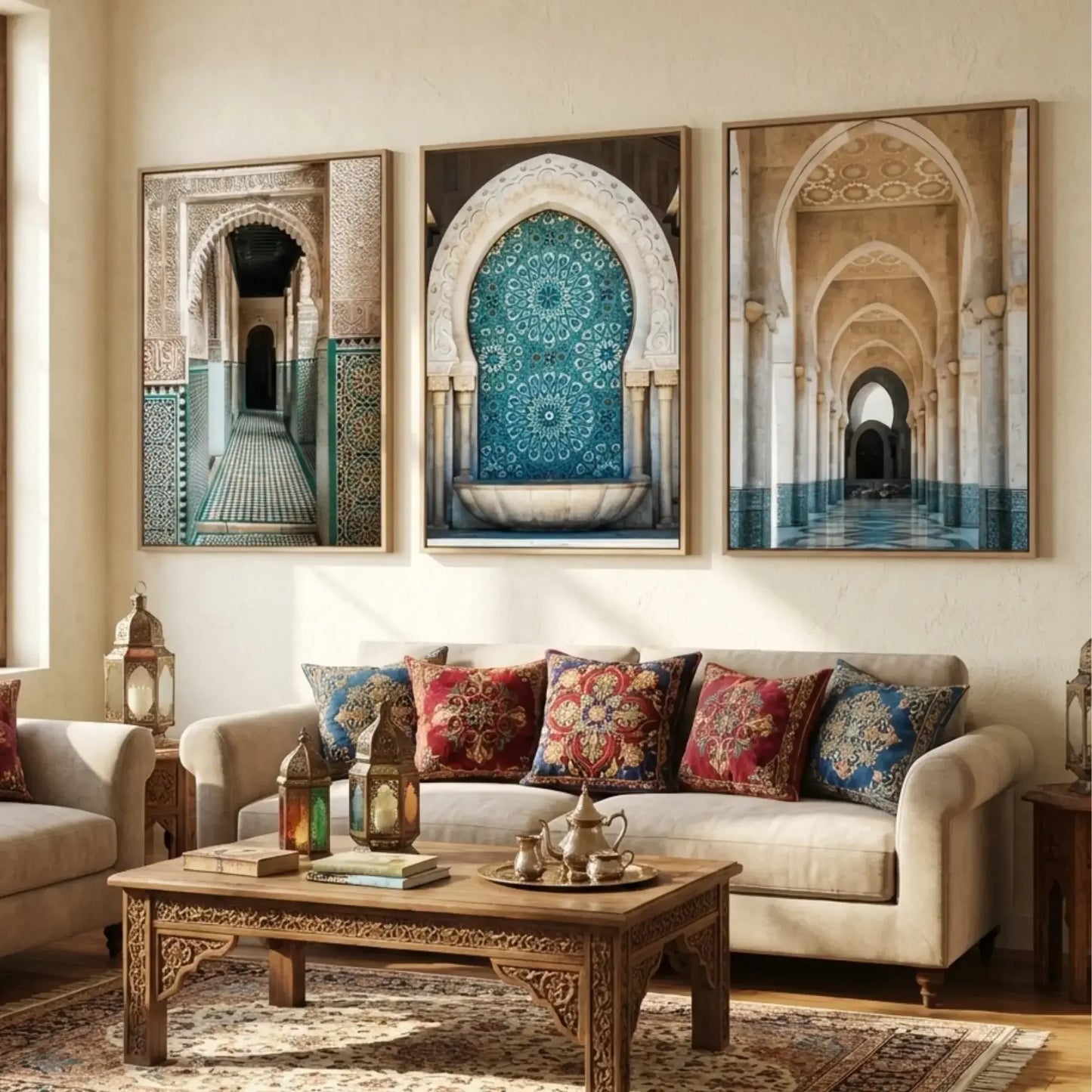 Set of 3 Moroccan art