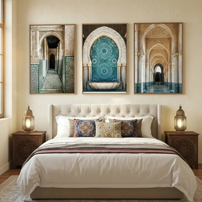 Set of 3 Moroccan art