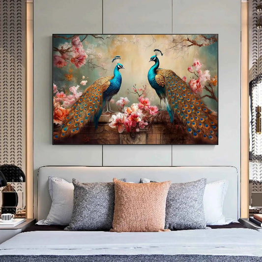Elegant Peacock Wall Art
