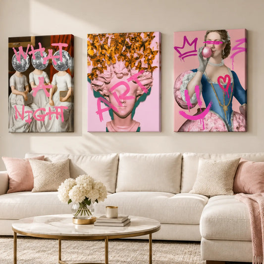Graffiti Queens Wall Art | Urban Street Art Canvas Print |MyCanvart