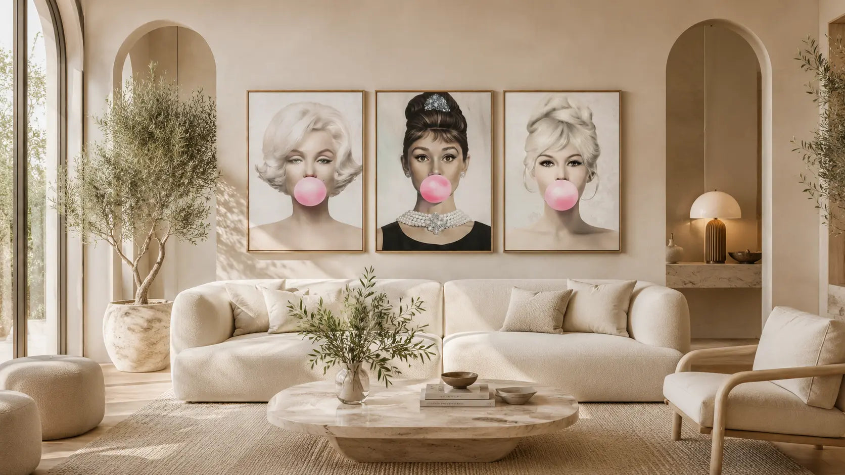 Set of 3 wall art canvas prints