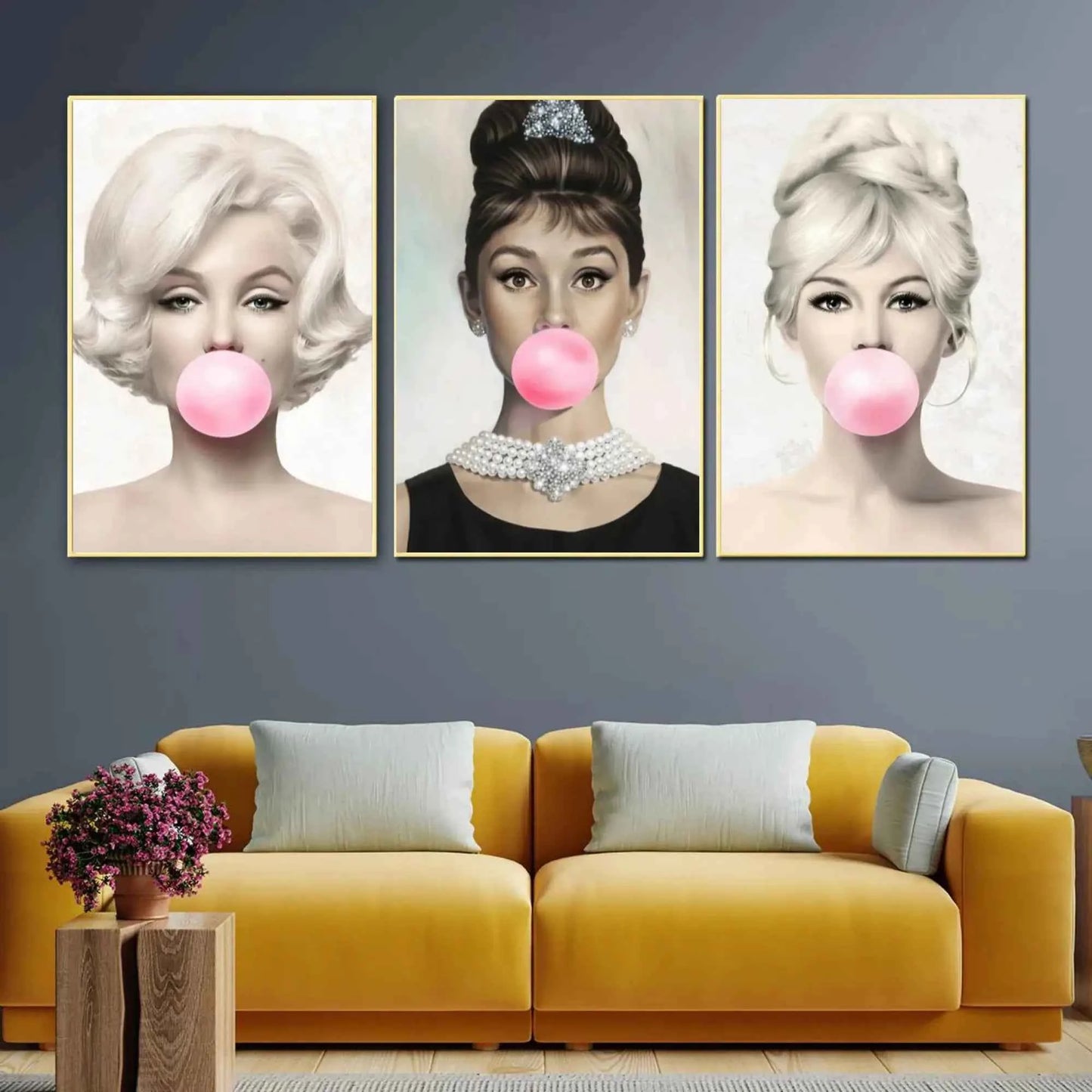 Set Of 3  Pop Art Stars