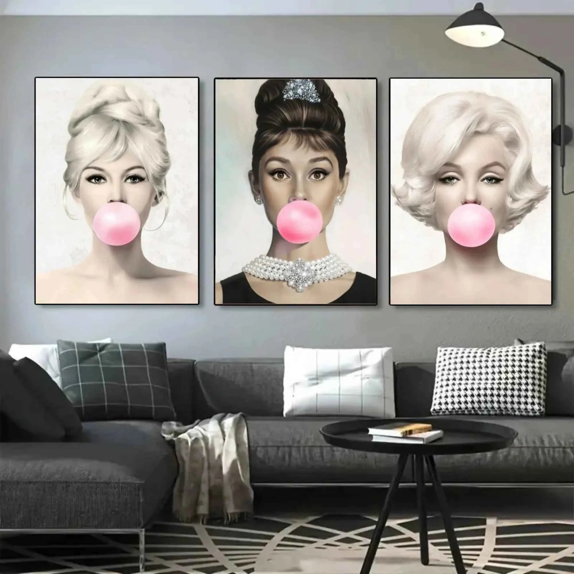 Set Of 3  Pop Art Stars